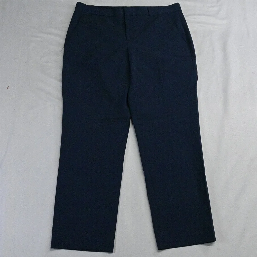 Banana Republic 8 Blue Hopsack Avery Tapered Womens Dress Pants
